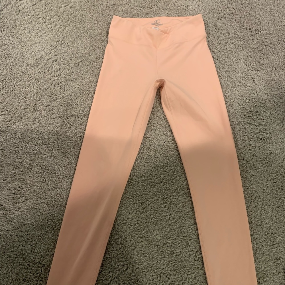 90 Degree By Reflex Pink Leggings High-Rise Stretch